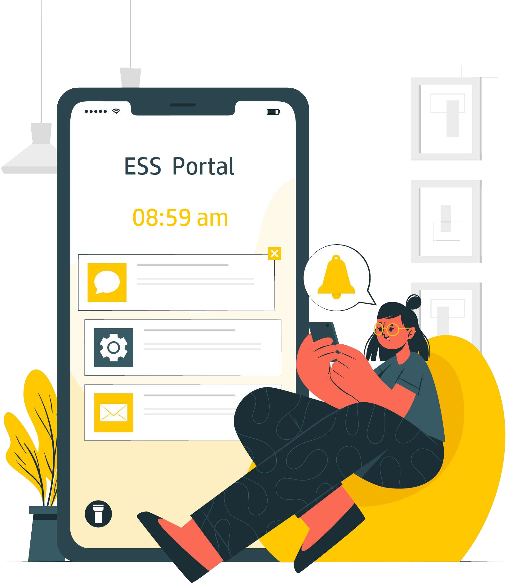 Employee Self-Service (ESS) Illustration